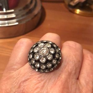 Elastic banded cocktail ring!